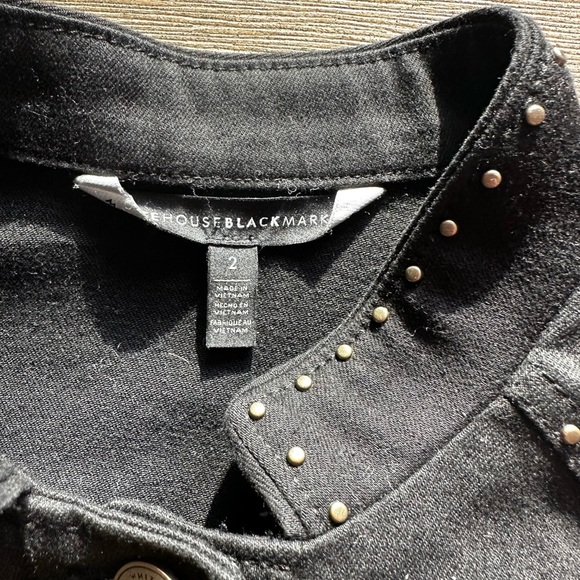 White House Black Market Black Studded Blazer - Picture 5 of 8